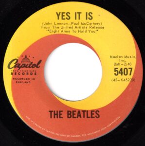 Beatles - Yes It Is 45 (Capitol Canada)