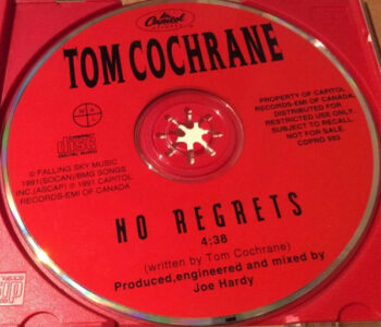 No Regrets by Tom Cochrane