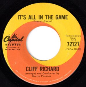 Cliff Richard - It's All In The Game 45 (Capitol Canada)