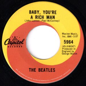 Beatles - Baby, You're A Rich Man 45 (Capitol Canada)