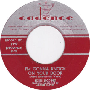 Eddie Hodges - I'm Gonna Knock On Your Door 45 (Cadence Canada)