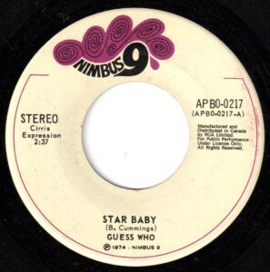 Star Baby by the Guess Who