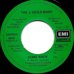 Come Back by the J. Geils Band