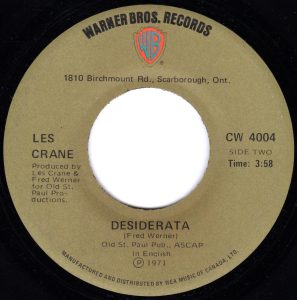 Desiderata by Les Crane