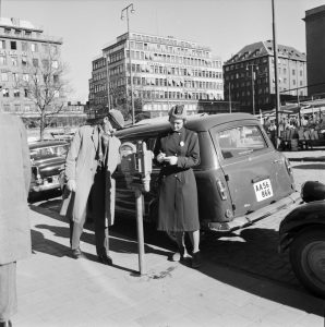 Meter_maid_in_Stockholm_in_1961