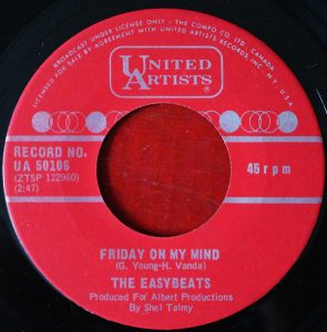 Friday On My Mind by the Easybeats