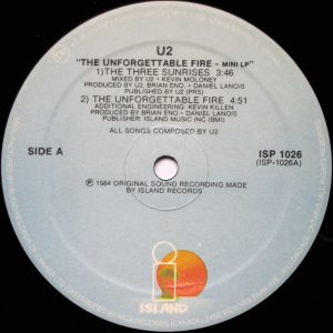 Unforgettable Fire by U2