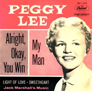 My Man by Peggy Lee