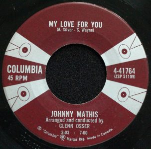 My Love For You by Johnny Mathis