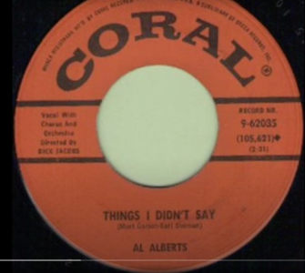 Things I Didn't Say by Al Alberts