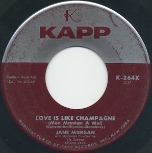 Love Is Like Champagne by Jane Morgan