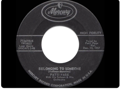 Belonging To Someone by Patti Page