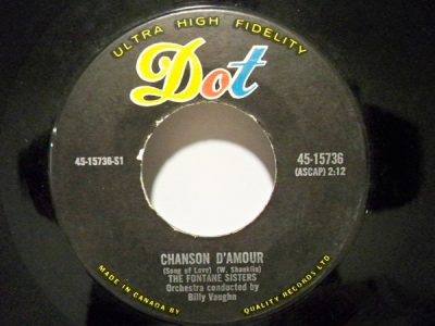 Chanson D'Amour by the Fontane Sisters