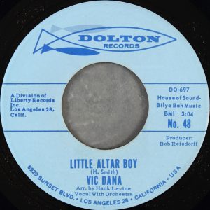 Little Altar Boy by Vic Dana