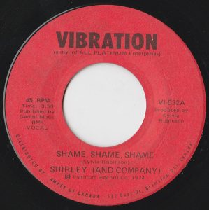 Shame, Shame, Shame by Shirley & Company