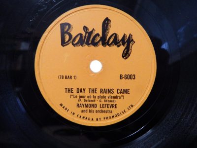 The Day The Rains Came by Raymond Lefevre