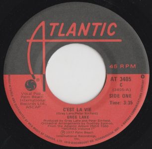 C'est La Vie ~ Greg Lake