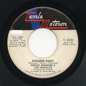 Doggone Right by Smokey Robinson & the Miracles
