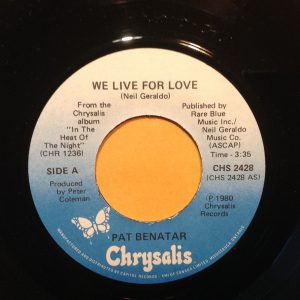 We Live For Love by Pat Benatar
