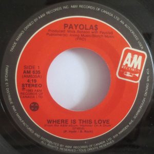 Where Is This Love by the Payola$