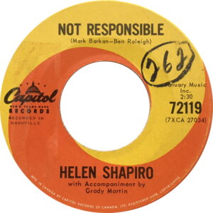 Not Responsible by Helen Shapiro Not Responsible by Helen Shapiro