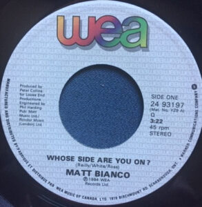 Whose Side Are You On by Matt Bianco Whose Side Are You On by Matt Bianco