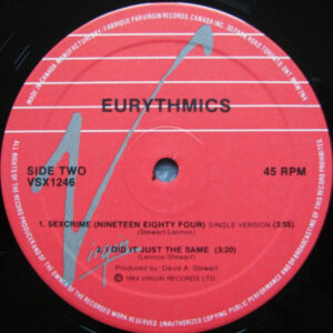 Sexcrime (Nineteen Eighty-Four) by Eurythmics
