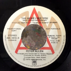 The More I See You by Peter Allen