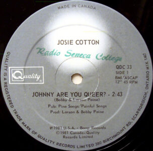 Johnny Are You Queer? by Josie Cotton Johnny Are You Queer? by Josie Cotton