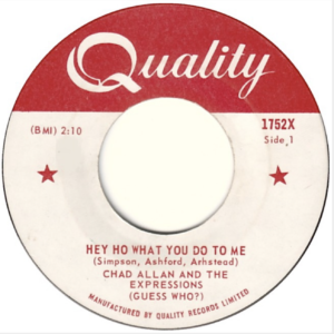 Hey Ho, What You Do To Me by the Guess Who?